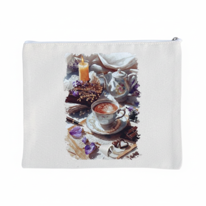 Chocolate - Large Cotton Clutch Wallet